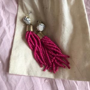 Pink Beaded Earrings